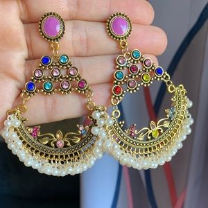 Earrings for women gold statement earrings